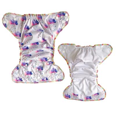 China Printed Non-disposable OEM Custom Design Washable Reusable Waterproof Baby Cloth Diapers for sale