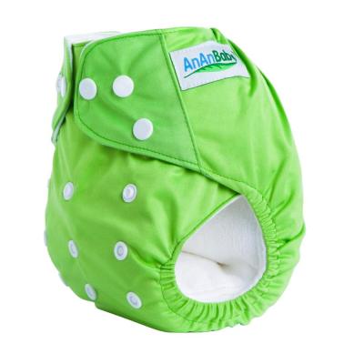 China Ananbaby Quality Assured Baby Diapers Washable Reusable Plain Weave Cloth for sale