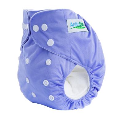 China Ananbaby Color Baby Cloth Plain Weave Reusable Washable Breathable Cheap Single Diapers for sale