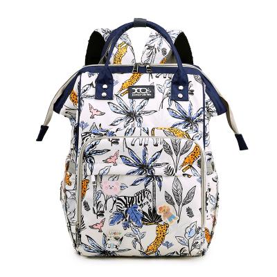 China Custom Water Resistant Mummy Large Portable Baby Diaper Bags Backpack Wholesale for sale