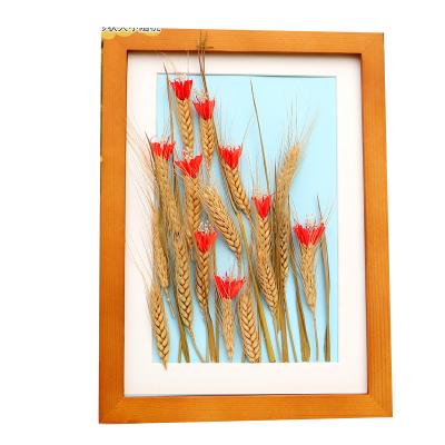 China New Classical/Post-modern Photo frame wholesale creative dried flower plant photo frame simple wooden photo frame for sale