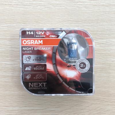 China Genuine OEM Quality Osram Halogen Bulb Night Breaker Laser 150%+ H4 64193NBL NEW New for sale