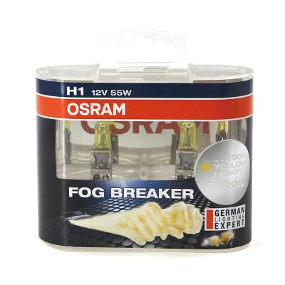 China OSRAM H1FBR 12V 55W P14.5s 62150FBR Fog Breaker Halogen Headlight Lamps Fog Lamp Yellow TOUAREG for sale