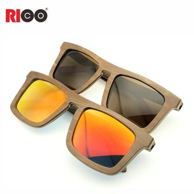 China Classic Sunglasses Good Quality 100% Skateboard Wooden Sunglasses With TAC Polarized Lens for sale