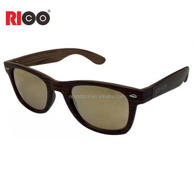 China Custom Fashion Sunglasses Wooden Logo Sunglasses With UV400 Cat.3 Polarized Glass Pint Sunglasses for sale