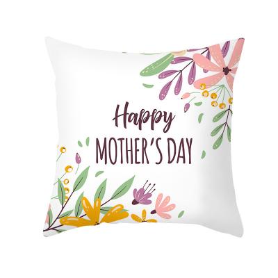 China Folded Mother's Day Cheap Custom Print Cushion Cover Decoration holiday Throw Pillow Cover Blank Sublimation Linen Pillow Case for sale