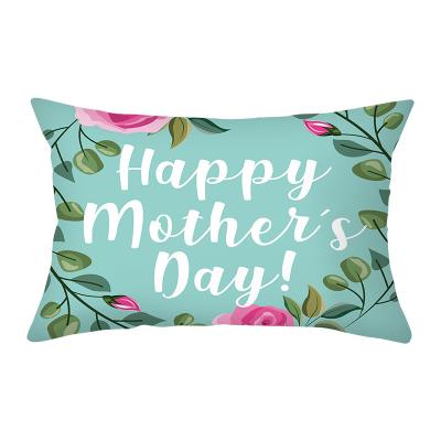 China Folded Mother's Day Cheap Custom Print Cushion Cover Decoration holiday Throw Pillow Cover Blank Sublimation Linen Pillow Case for sale