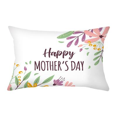 China Folded Mother's Day Cheap Custom Print Cushion Cover Decoration holiday Throw Pillow Cover Blank Sublimation Linen Pillow Case for sale