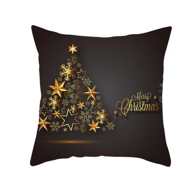 China Folded Wholesale Christmas Pillow Case Cushion Pillow for Home Decor,Custom Printing Cushion Cover Decorative  Throw Pillow Cover for sale