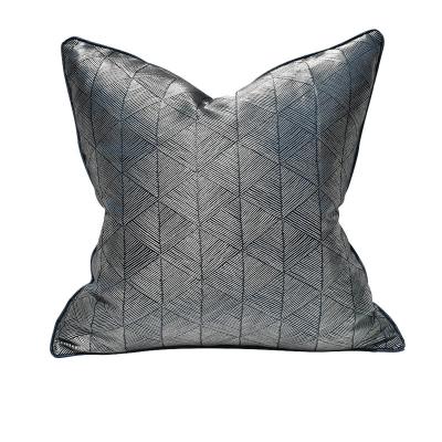 China Folded Modern Light And Luxurious Geometric Model Room Hotel Pillow Nordic Villa Living Room Sofa Cushion Ins Style Pillow Case for sale