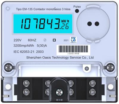 China Single Phase Digital Energy Meter With LCD Display 5(30)A EM-135 Robusys Te koop