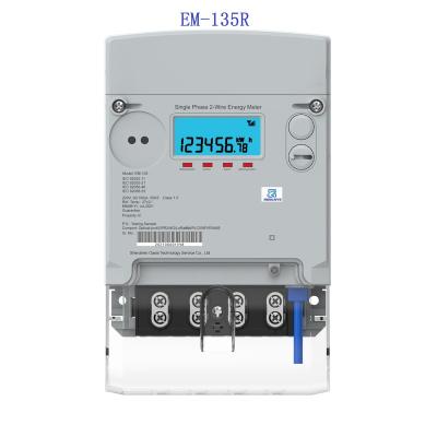 중국 ROBUSYS EM-135R Two Wire Single Phase Energy Meter With Lora 200*124*58mm 판매용