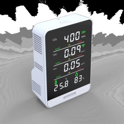 China Air7 Pro  Smart Air Quality Monitor CO2+TVOC+HCHO+Temperature And Humidity Te koop