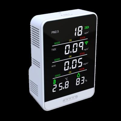 中国 150g Smart Air Quality Monitor PM2.5+TVOC+HCHO+Temperature And Humidity 販売のため