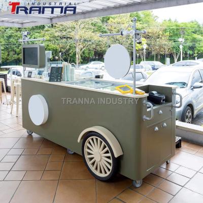 China Vegetable Processing Factory Tranna Fast Food Bread Kiosk Bubble Tea Ice Cream Kiosk Popsicle Counter for sale