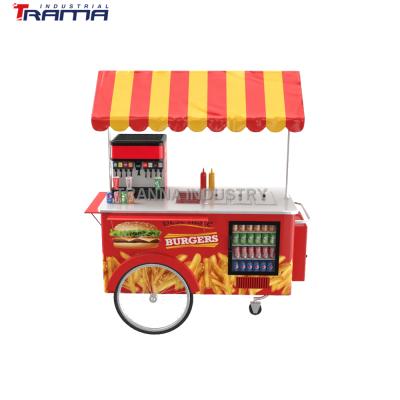 China Popular vegetable processing plant hot sale waffle carts food cart for sale fresh cold drink cart for sale