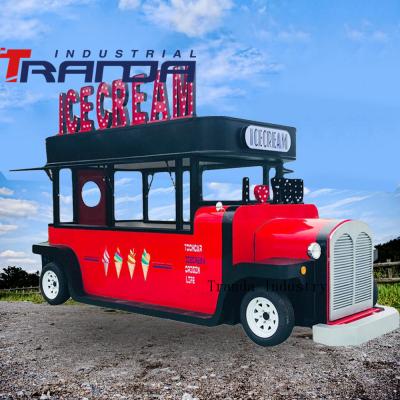 China Vegetable processing factory chinese electric food truck food cart mobile hot dog food trailer for sale for sale