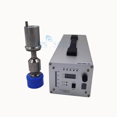 China Water Cap Welding 35Khz Ultrasonic Plastic Welder For Water Lid Welding With Titanium Horn for sale