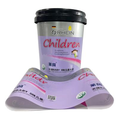 China Cheap factory waterproof low MOQ IML label printing film OEM gloss injection molding label for bucket for sale