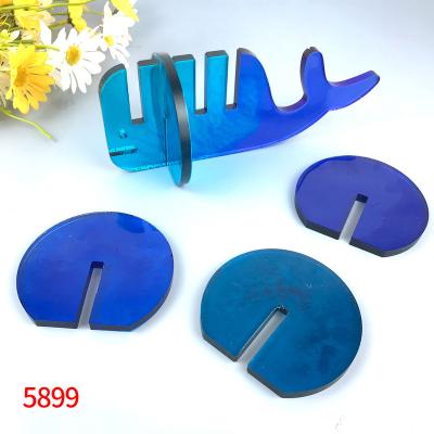 China Sustainable 5899 Resin Whale Coaster Molds With Backing Mold Silicone Coaster Molds DIY Epoxy Resin Coaster for sale