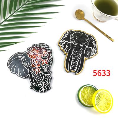 China 5633 Elephant Coaster Viable Large Size Resin For Silicone Molds for sale