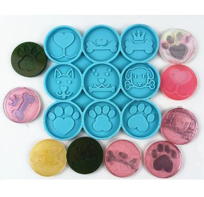 China 5335 Viable Glossy Dog Print Cat Paw, Pet Paw Phone Grip Epoxy Resin Mold for sale