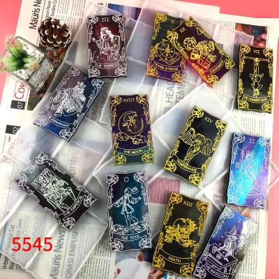 China Viable Wholesale Custom Clear Resin Mold Bulk Kit Colorful Resin Kit Tarot Silicone Mold Bulk Viable Diy for sale