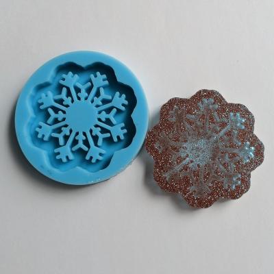 China Sustainable 3306 Snowflakes Silicone Shaker Mold for sale