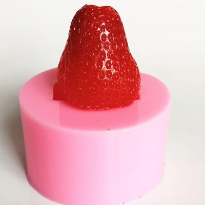 China 6038 Viable Straw Strawberry Silicone Mold for sale