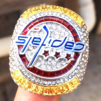 China Fashion TRENDY Jewelry High Quality Men Sport NHL Washington Capital Championship Alloy Ring for sale