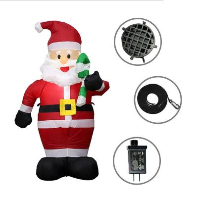 China 2022 Inflatable Santa Claus Outdoor Garden Christmas Decoration LED New Year Christmas Decoration Gift for Kids Children Play for sale