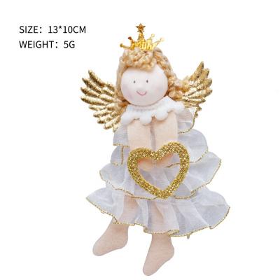 China Opens New Christmas Decorations Christmas Tree Ornaments Flying Plush Angel Doll Table Decoration for sale