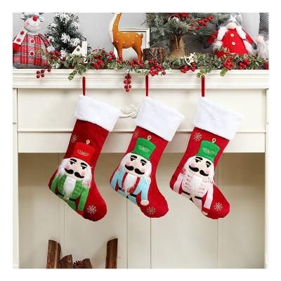 China Christmas Decoration 2022 Large Christmas Storing Lovely Bags For Kids Chimney Christmas Decoration Gifts for sale