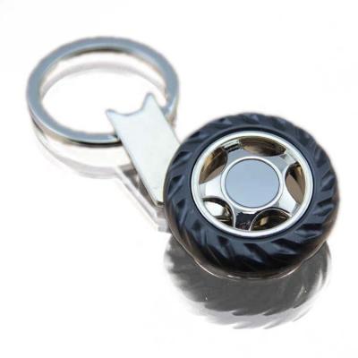 China Eco-friendly custom 3d tire shaped key chain, key chain tire souvenirs wholesale tourist custom logo key chain for sale