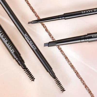 China Waterproof Hot Selling Classic Ultra-fine Design Cosmetic Pencil Double Headed Long-lasting Waterproof Eyebrow Pencil For Travel for sale