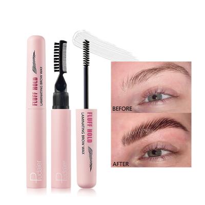 China Waterproof Custom Logo Eyebrow Lifting Freeze Setting Gel Waterproof Eye Brow Sculpt Gel With Brush Pink Color Clear Eyebrow Gel for sale