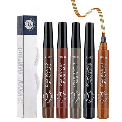 China Waterproof Customizable OEM OEM Liquid Four-headed Makeup Waterproof oil-proof Smudge-proof Eyebrow Pencil For Makeup Artist for sale