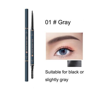 China Waterproof Double-headed Accurately Outlined Cosmetic With Brush Waterproof Oil-proof Smudge-proof Eyebrow Pencil For Performer for sale