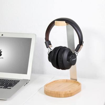 China Deploying Goods Factory Stock Wooden Walnut Earphone Stand Holder for sale