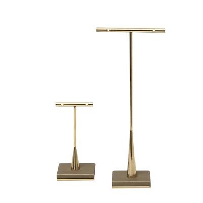 China Direct Metal Manufacturer Customized Sizes And Logos Metal Necklace Earring Jewelry Display Stand for sale