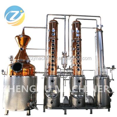 China Distillery Stills Portugal Copper Boiler Tank Distillation Alcohol Distillation Machine for sale