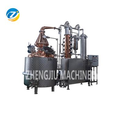 China ZJ Distillery Mini Distillation Machinery Bubble-CAPS Distillation Column Ethanol Distillery for sale