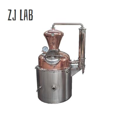 China food & Home Beverage Factory ZJ Lab 50L Alcohol Distillation Copper Boiler Alcohol Distillation Equipment for sale