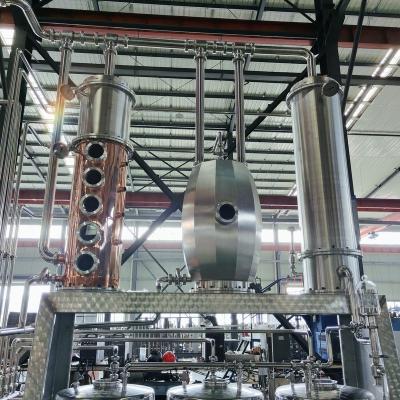 China Still 1500l Hotels Vodka Distillation With Still Alcohol Distillation Column Condenser for sale