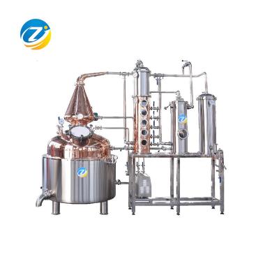 China 1000L Distillery Whiskey Juniper Brandy Distiller Alcohol Flute Distillation Column Alcohol Distillation Column for sale