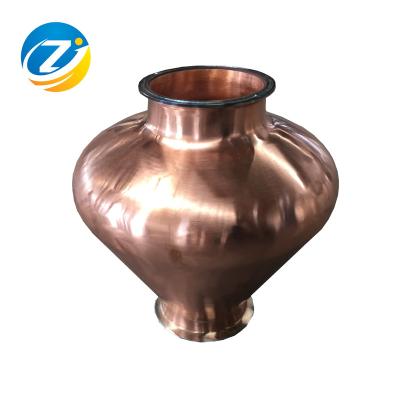 China food & Beverage Factory Gin Whiskey Distillaton Equipment Copper Helmet Onion Head for sale