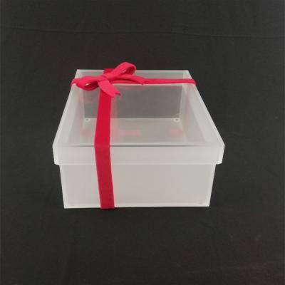 China Morden 2020 Good Quality Acrylic Plexiglass Box Square Frosted Acrylic Box for sale