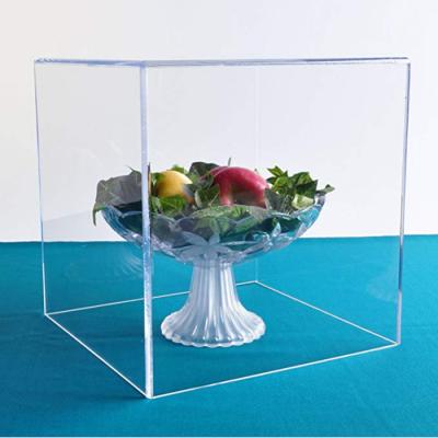 China Advertising Acrylic Displays Acrylic Box Case | 5 sided presentation box | Acrylic cube 8