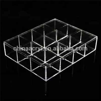 China Good hardness and luster for outdoor hot sale high quality clear acrylic jewelry display box with compartments for sale