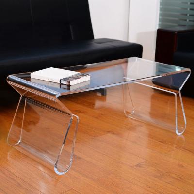 China (Size) Adjustable Modern Clear Acrylic Desk, Computer Acrylic Table for sale